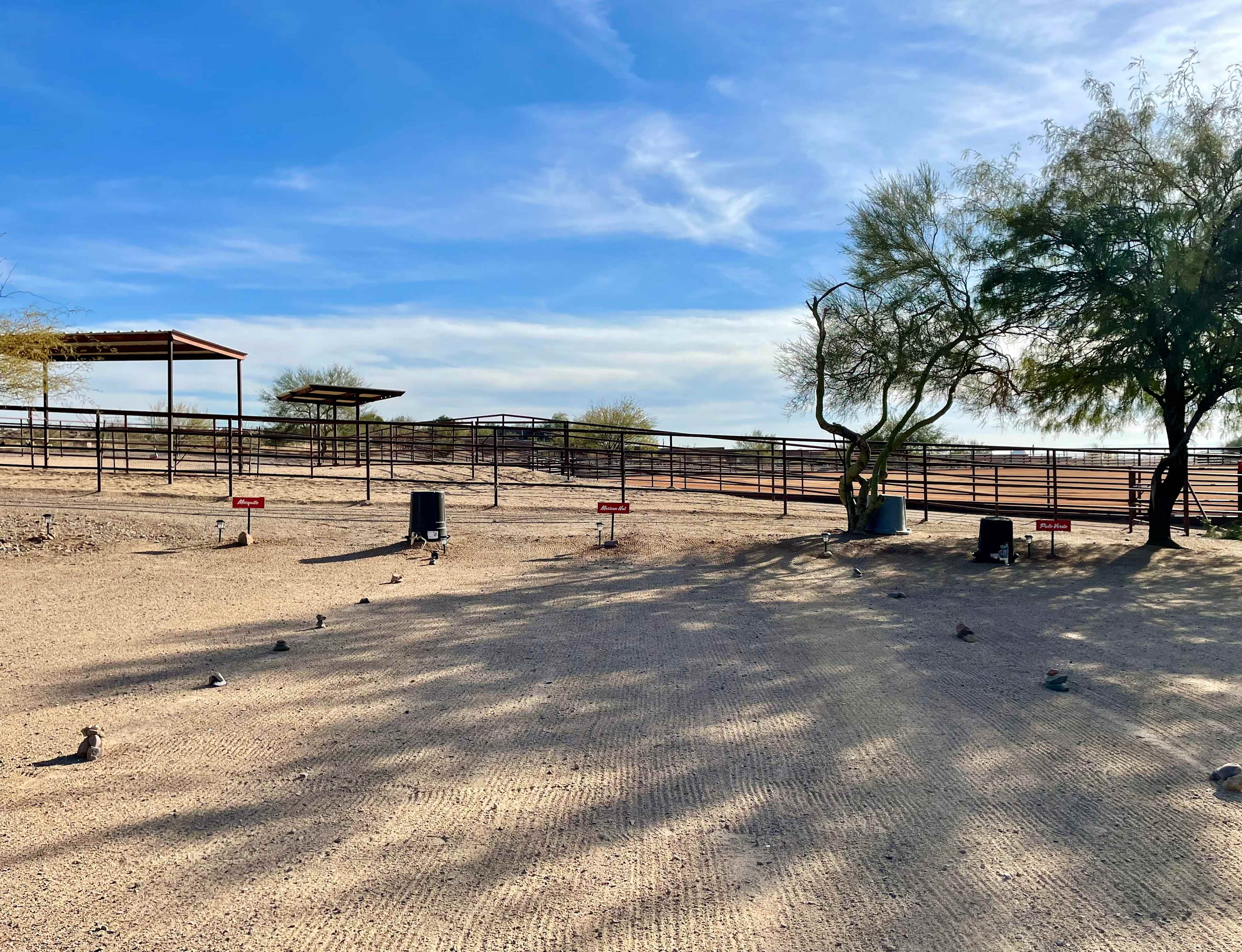Mexican Hat site in the middle of lot.